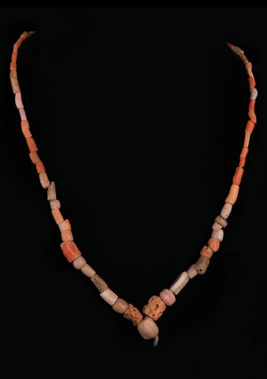 Western Asia necklace of stones and coral